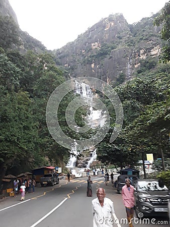 #Rawana ella waterfall# sri lanka ðŸ‡±ðŸ‡° # Editorial Stock Photo